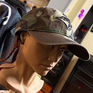 Gorgeous Camo Baseball Cap with Embroidered Blue Jay Logo!!!